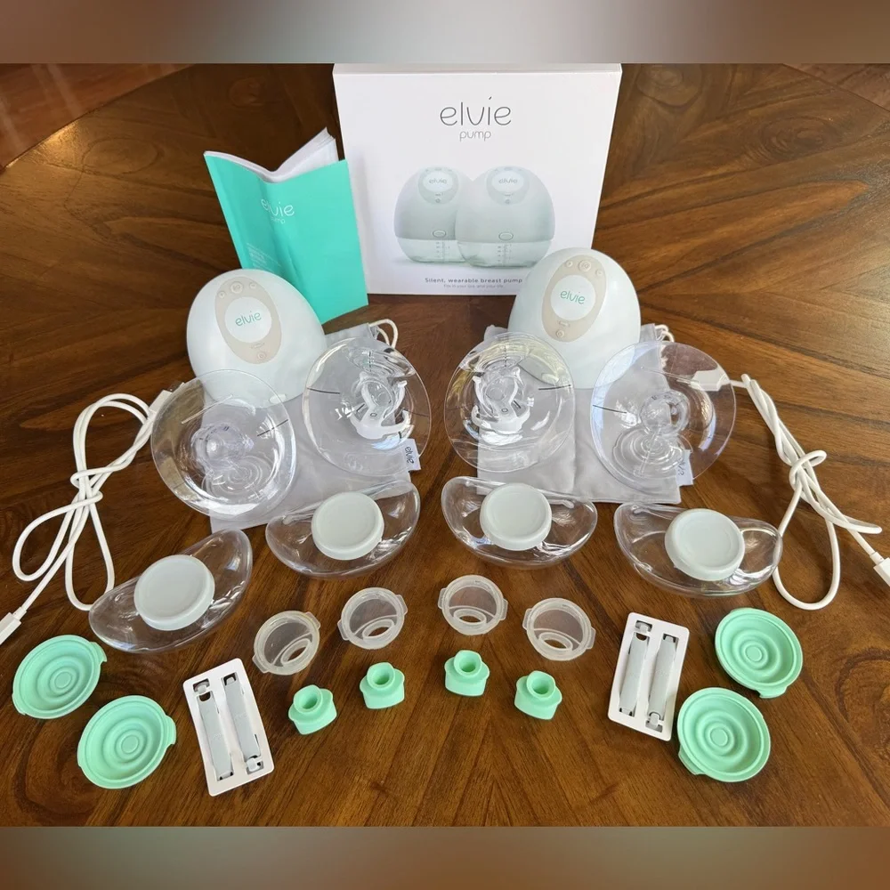 Elvie Silent Wearable Double Breastpump - Picture 1 of 8